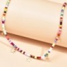 Colorful bead short necklace - with starsNecklaces