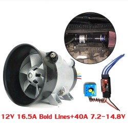 Universal car electric turbine - turbo charger - boost air intake fan - 12VPerformance