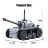Military electric tank - building blocks - touch power switch - educational toy - 378 piecesConstruction