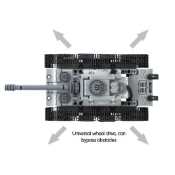 Military electric tank - building blocks - touch power switch - educational toy - 378 piecesConstruction