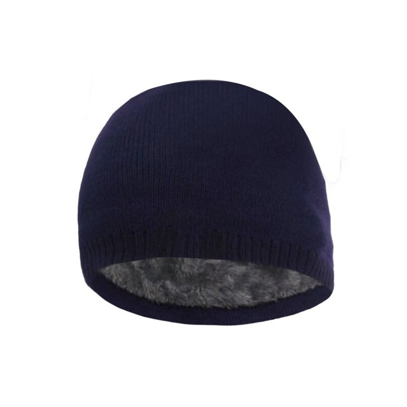 Warm knitted hat - with thick fur inside - unisexHats & Caps