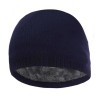 Warm knitted hat - with thick fur inside - unisexHats & Caps