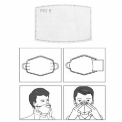Face mask filters - activated carbon - PM25 - 5 layer - anti-dust - anti bacterialMouth masks