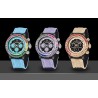 PAGANI DESIGN - mechanical / automatic watch - rainbow bezel - waterproof - leather / nylon strapWatches