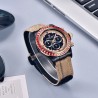 PAGANI DESIGN - mechanical / automatic watch - rainbow bezel - waterproof - leather / nylon strapWatches