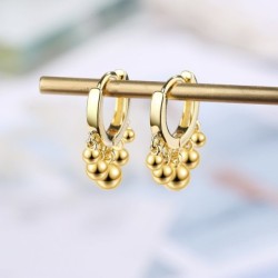 Silver / gold plating round drop earringsEarrings