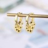 Silver / gold plating round drop earringsEarrings