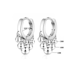 Silver / gold plating round drop earringsEarrings