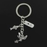 Fisherman boat - LOVE - fish pendants - keyringKeyrings