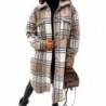 Fashionable plaid coat - with buttons / turn down collarJackets