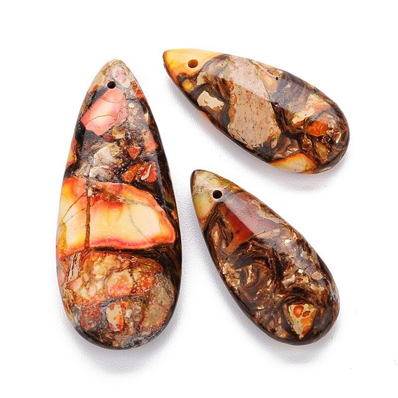 Natural stone pendants - 3 piecesNecklaces
