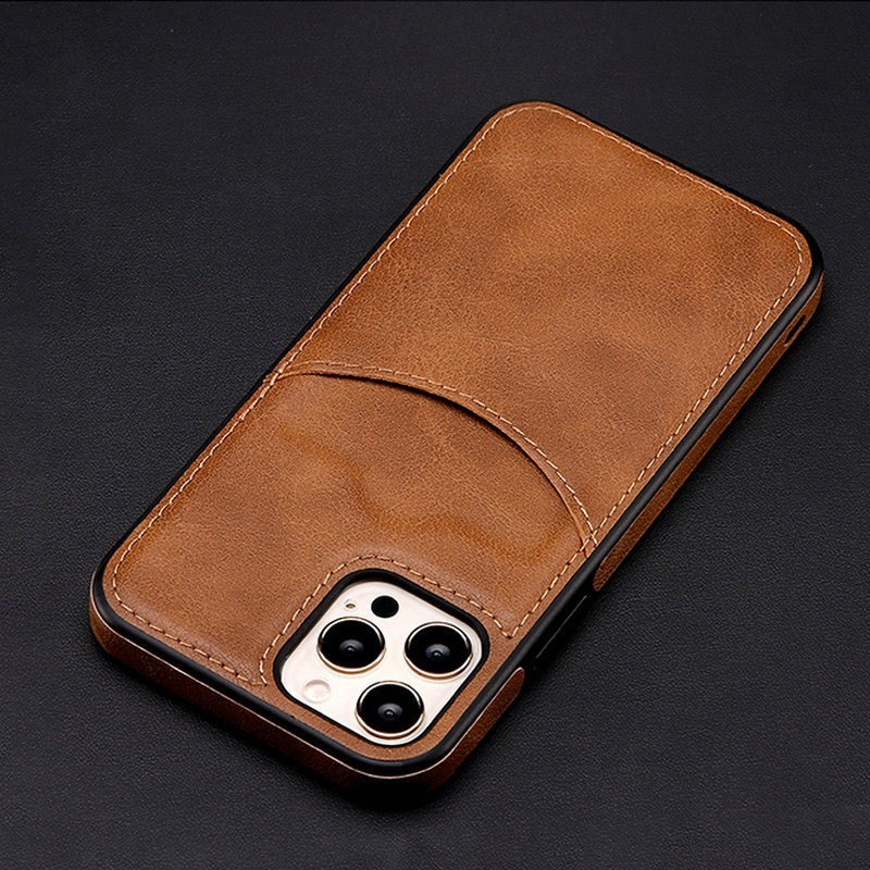 Leather protection case with credit card slot for iPhoneProtection Leather protection case with credit card slot for iPhoneProtection