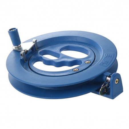 16cm kite reel - blue plastic grip - winderKites