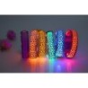 LED dog collar - safety night walk - colorful leopard printCollars & Leads