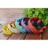 LED dog collar - safety night walk - colorful leopard printCollars & Leads