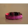 LED dog collar - safety night walk - colorful leopard printCollars & Leads