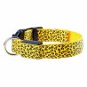 LED dog collar - safety night walk - colorful leopard printCollars & Leads