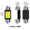 3030 FESTOON - C5W - CANBUS - LED bulb - 31mm - 36mm - 39mm - 41mm - waterproofLED