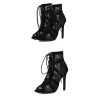 Sexy high heel sandals - ankle length pumps - hollow-out mesh - lace upSandals