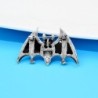 Colorful crystal bat - broochBrooches