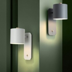 LED wall lamp - modern Nordic style - rotatable head - with switchWall lights