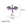Crystal enamel dragon broochBrooches