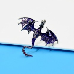 Crystal enamel dragon broochBrooches