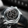 JARAGAR - automatic mechanical watch - 3 sub-dial - leather strapWatches