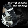 JARAGAR - automatic mechanical watch - 3 sub-dial - leather strapWatches