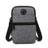 Small canvas shoulder bag - zippers - headphone holeBags