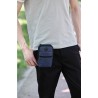 Small canvas shoulder bag - zippers - headphone holeBags