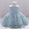Elegant girls dress - flower chiffon - zipper - bowClothes