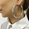 Wide big hoop earrings - 70mmEarrings