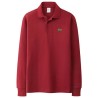 Stylish polo t-shirt - long sleeve - embroidery logo - cottonT-shirts