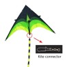 Super large kite - black - green - with line - 160 cmKites