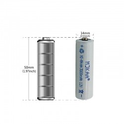 12V Ni-MH 3000mAh 2A rechargeable - AA battery -10 piecesBattery