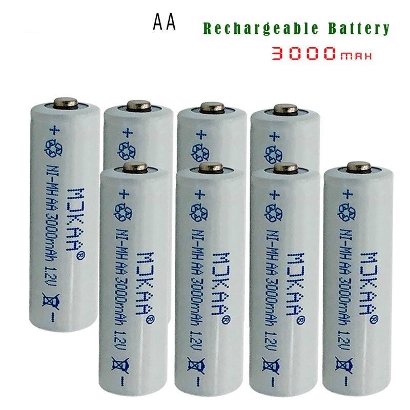 12V Ni-MH 3000mAh 2A rechargeable - AA battery -10 piecesBattery