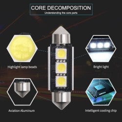 C10W C5W Festoon 36mm 39mm 41mm - 12V - CANBUS - LED bulb - white - 10 piecesBulbs