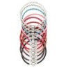 Leather bracelet - with metal charm bead - magnetic buckleBracelets