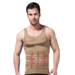 Mens slimming t-shirt - sleeveless - body shaperT-shirts