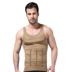 Mens slimming t-shirt - sleeveless - body shaperT-shirts