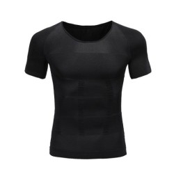 Mens slimming t-shirt - short sleeve - compression - body-shaperT-shirts