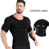 Mens slimming t-shirt - short sleeve - compression - body-shaperT-shirts