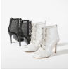 Sexy mesh ankle sandals - high thin heelSandals