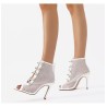 Sexy mesh ankle sandals - high thin heelSandals