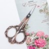 Antique style nail scissors - vintage floral patternClippers & Trimmers