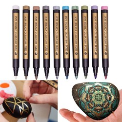 Metallic markers - permanent pens - 10 piecesPens & Pencils