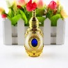 Antique perfume bottle - frosted glass - crystal - with glass dropper - 15 mlPerfumes