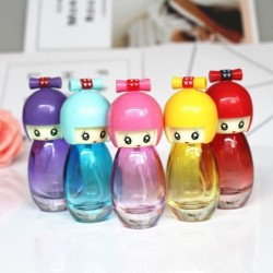 Glass perfume bottle - empty container - doll / girl design - with atomizer - 20 ml - 5 piecesPerfumes