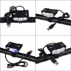 3XT6 - 5V USB - LED bicycle light - front lamp - waterproofLights